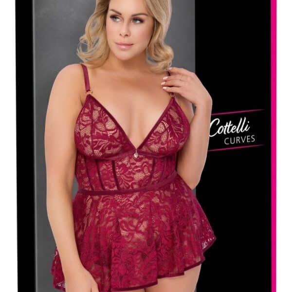 Babydoll rot 3XL