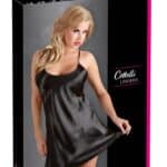 Satin Neglige schwarz 2XL