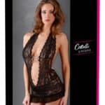 Spitzenkleid schwarz XL