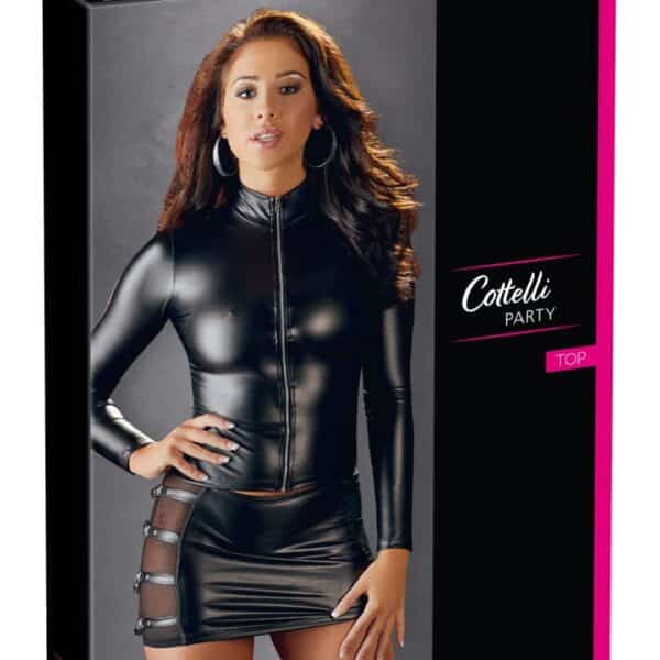 Top langarm Zip XL