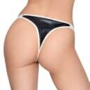 Lack String schwarz/weiß M – Bild 5