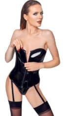 Lack Corsage schwarz S – Bild 3