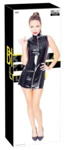 Lack Kleid mit Zip XL