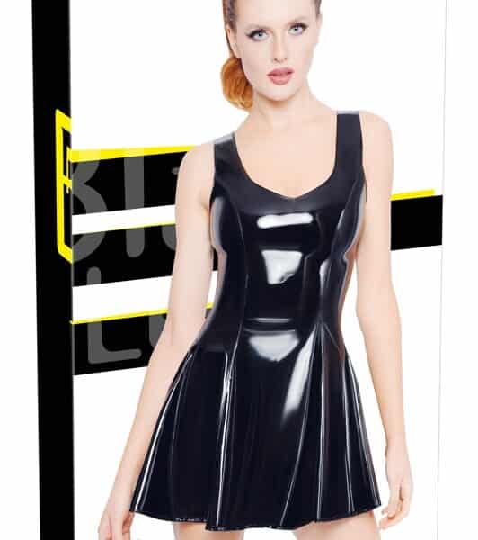Lack Kleid schwarz 2XL
