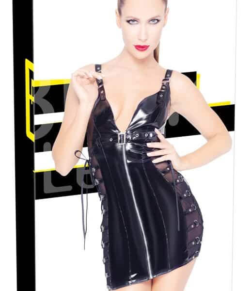 Lack Kleid Schnüre XL