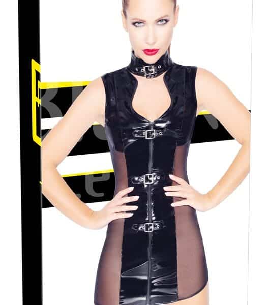 Lack Kleid Schnalle XL
