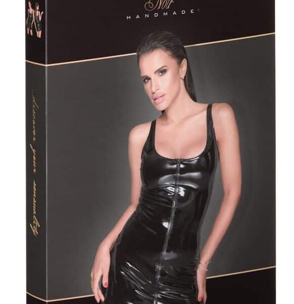 Noir Lack Kleid XL