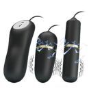 PRETTY LOVE - Double Vibro-Bullets, 7 vibrations settings,3 intensities of electric stimulation,memory,2 AAA batteries.  – Bild 2