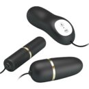 PRETTY LOVE - Double Vibro-Bullets, 7 vibrations settings,3 intensities of electric stimulation,memory,2 AAA batteries.  – Bild 4