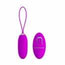 PRETTY LOVE - Julia, Remote control, 12 functions of vibration, rechargeable stimulator with silicone cover, remote by 1 AAA battery operated L:75mm ?:35mm – Bild 4