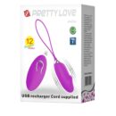 PRETTY LOVE - Julia, Remote control, 12 functions of vibration, rechargeable stimulator with silicone cover, remote by 1 AAA battery operated L:75mm ?:35mm – Bild 5