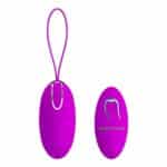 PRETTY LOVE - Julia, Remote control, 12 functions of vibration, rechargeable stimulator with silicone cover, remote by 1 AAA battery operated L:83mm ?:39mm