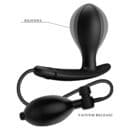 PRETTY LOVE - Drake, Silicone inflateable anal plug, <br />solid inner ball 25*78 – Bild 2