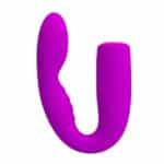 PRETTY LOVE - Quintion, Silicone, waterproof, memory, USB rechargeable, 12 functions of vibration 23-104, Purple