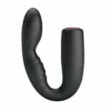 PRETTY LOVE - Quintion, Silicone, waterproof, memory, USB rechargeable, 12 functions of vibration 23-104, Black