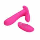 PRETTY LOVE - Luciana Penis Sleeve, 12 functions of vibration, memory, USB rechargeable,Remote with 1AAA battery. 22*100, Pink – Bild 4