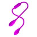 PRETTY LOVE - Dream Lover'S Whip, Double ended vibrator, indepentely buttons control, rechargeable, silicone material, waterproof ?:32mm <br />?:32mm <br />L:655mm