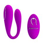 PRETTY LOVE - Algernon, Remote control, C type vibration, flexible structure, desgin for couple pleasure, rechargeable stimulator, remote by 1 AAA ?: 31/27 mm<br />L: 96 mm