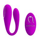 PRETTY LOVE - Algernon, Remote control, C type vibration, flexible structure, desgin for couple pleasure, rechargeable stimulator, remote by 1 AAA ?: 31/27 mm<br />L: 96 mm – Bild 2