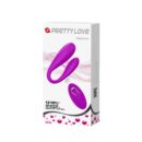 PRETTY LOVE - Algernon, Remote control, C type vibration, flexible structure, desgin for couple pleasure, rechargeable stimulator, remote by 1 AAA ?: 31/27 mm<br />L: 96 mm – Bild 7