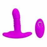 PRETTY LOVE - Heather, 12 functions of vibration<br />3 functions of up & down<br />waterproof, memory<br />USB rechargeable/1 AAA battery<br />silicone/ABS<br />remote control L:115mm W:112mm H:28mm