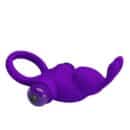 PRETTY LOVE - Vibrant Penis Ring, Purple, 56 mm – Bild 6