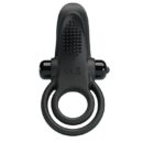 PRETTY LOVE - Vibrant Penis Ring & Stimulator, 56 mm, Black