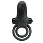 PRETTY LOVE - Vibrant Penis Ring & Stimulator, 56 mm, Black