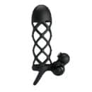 PRETTY LOVE - Penis Sleeve I, 10 functions of vibrationSilicone, non-removeable bullet for battery house only,1 AAA operated 56-86 – Bild 4