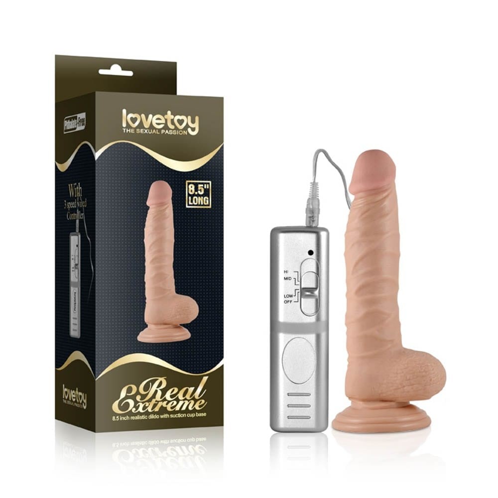 26826 8.5" Real Extreme Vibrating Dildo – Bild 1