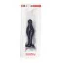 4.5" Glass Romance Anal Plug Black