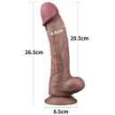 10.5'' Dual Layered Platinum Silicone Cock – Bild 2