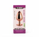 X-MEN Secret Shine Metal Butt Plug Rose Gold Heart S – Bild 2