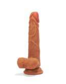 XMEN 7.6 inch Double Layer Silicon Dildo Brown – Bild 5