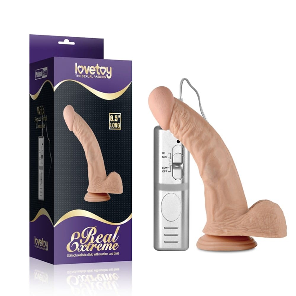 23811 8.5" Real Extreme Vibrating Dildo – Bild 1