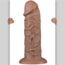 10.5'' Realistic Chubby Dildo Brown – Bild 2