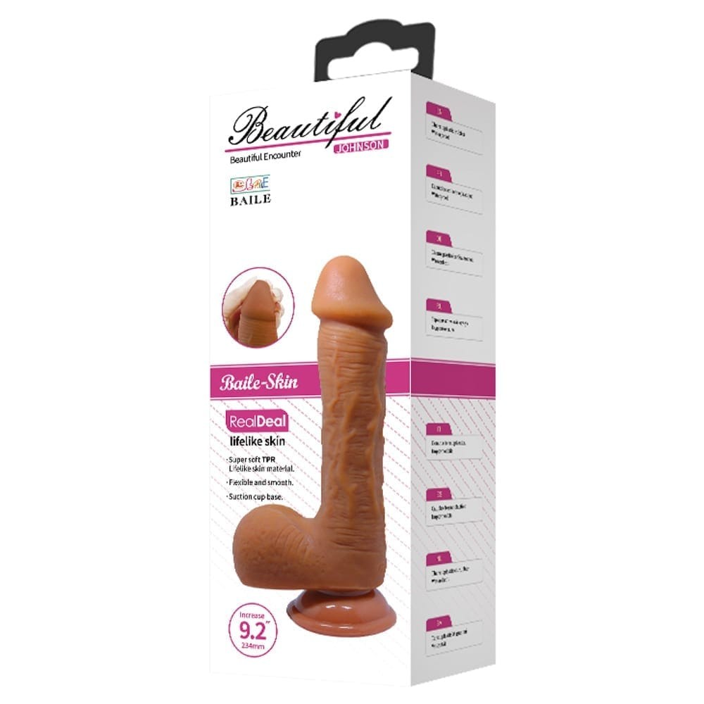 31977 Beautiful Johnson 9,2 " Dildo Brown – Bild 1