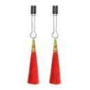 Glamor Tassel Nipple Clamp Red – Bild 2