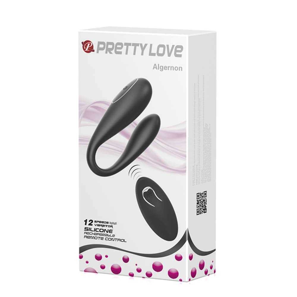 37073 Pretty Love Algernon Paarvibrator mit Fernbedienung Schwarz – Bild 1