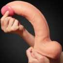 12" Dual Layered Platinum Silicone Cock 1 – Bild 3