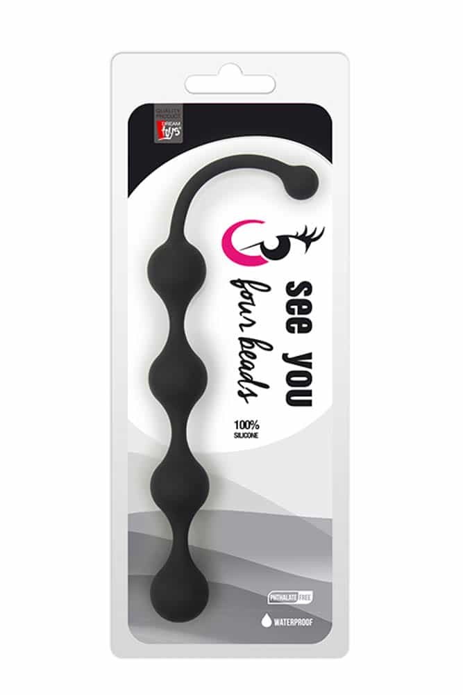 41729 See You Four Beads Anal Black – Bild 1