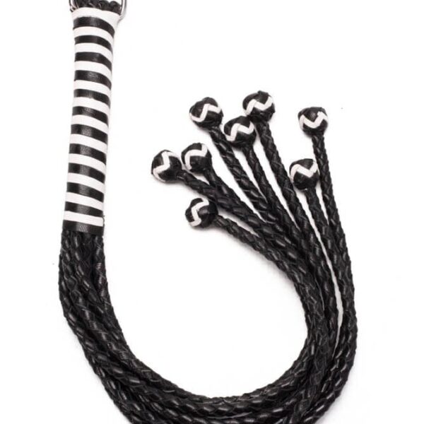 8 Tail Polish Leather Flogger 22 inch
