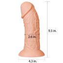 9.5'' Realistic Curved Dildo Flesh – Bild 6