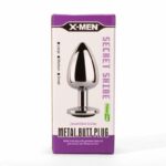 X-MEN Secret Shine Metal Butt Plug Black M