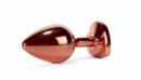 X-MEN Secret Shine Metal Butt Plug Rose Gold Heart M – Bild 3