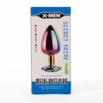 X-MEN Secret Shine Metal Butt Plug Rainbow M