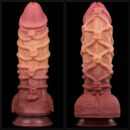 10.5'' Dual layered Platinum Silicone Cock with Rope – Bild 3
