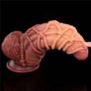 9.5'' Dual layered Platinum Silicone Cock with Rope – Bild 2