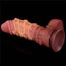 10.5'' Dual layered Platinum Silicone Cock with Rope – Bild 9