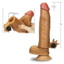 Add 1.5" Vibrating Silicone Extender Brown – Bild 3